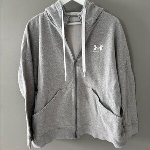 Under Armour Heather Gray Hoodie with Logo